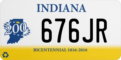 IN license plate 676JR