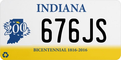 IN license plate 676JS