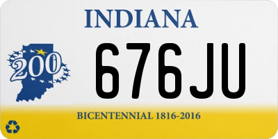 IN license plate 676JU