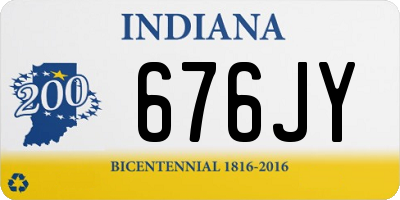 IN license plate 676JY