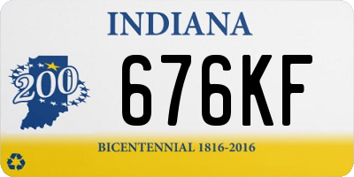 IN license plate 676KF