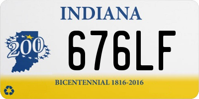 IN license plate 676LF