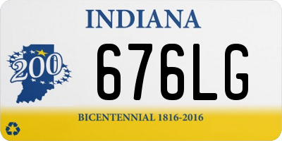 IN license plate 676LG