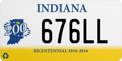 IN license plate 676LL