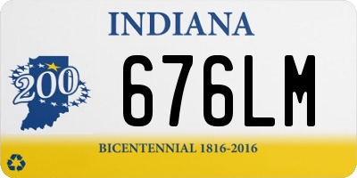 IN license plate 676LM