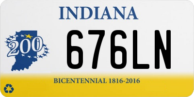 IN license plate 676LN