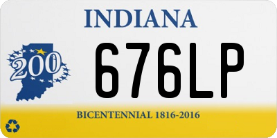 IN license plate 676LP