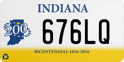 IN license plate 676LQ