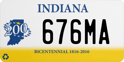 IN license plate 676MA