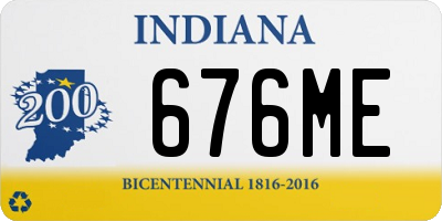 IN license plate 676ME