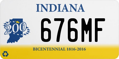 IN license plate 676MF