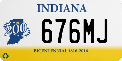 IN license plate 676MJ