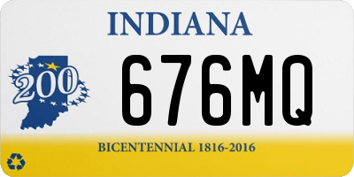 IN license plate 676MQ