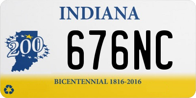 IN license plate 676NC