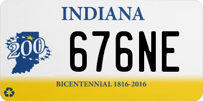 IN license plate 676NE