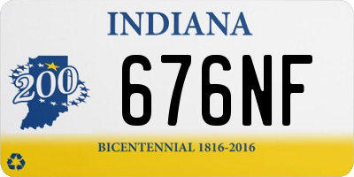IN license plate 676NF