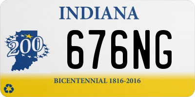 IN license plate 676NG