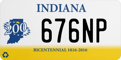 IN license plate 676NP