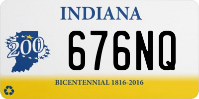 IN license plate 676NQ