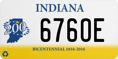 IN license plate 676OE