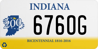 IN license plate 676OG