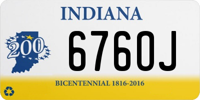 IN license plate 676OJ