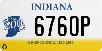 IN license plate 676OP