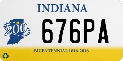 IN license plate 676PA