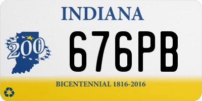 IN license plate 676PB