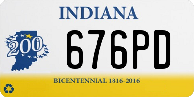 IN license plate 676PD