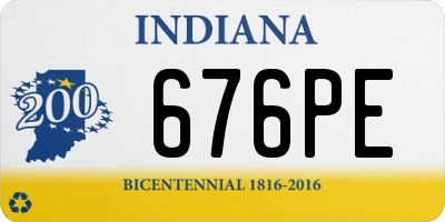 IN license plate 676PE