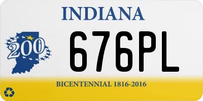 IN license plate 676PL
