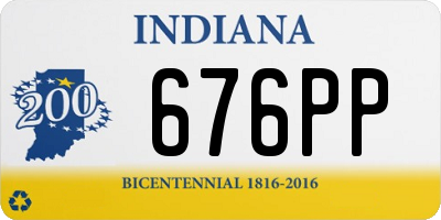 IN license plate 676PP