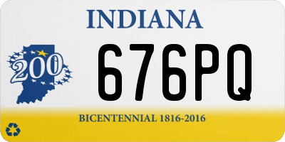 IN license plate 676PQ