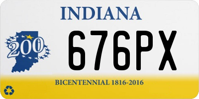 IN license plate 676PX