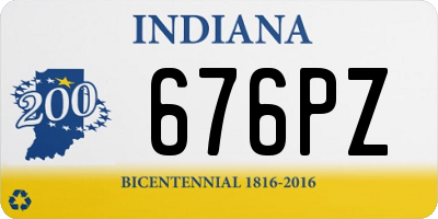 IN license plate 676PZ