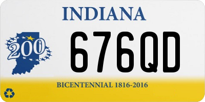 IN license plate 676QD