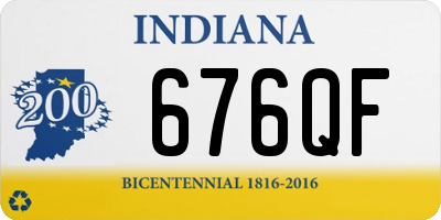 IN license plate 676QF