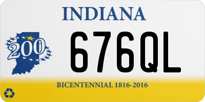 IN license plate 676QL