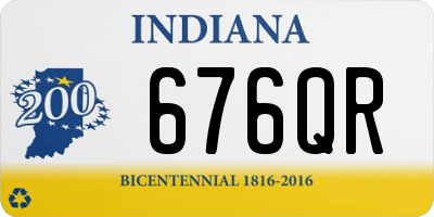 IN license plate 676QR