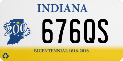 IN license plate 676QS