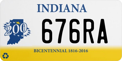 IN license plate 676RA