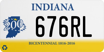 IN license plate 676RL