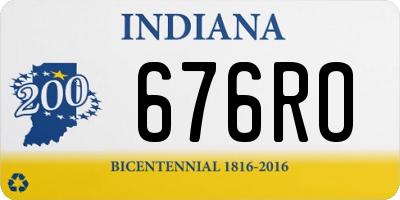 IN license plate 676RO