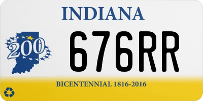 IN license plate 676RR