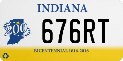 IN license plate 676RT