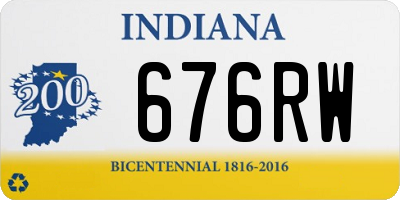 IN license plate 676RW
