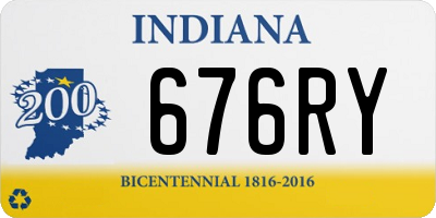 IN license plate 676RY