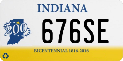 IN license plate 676SE