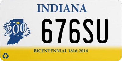 IN license plate 676SU